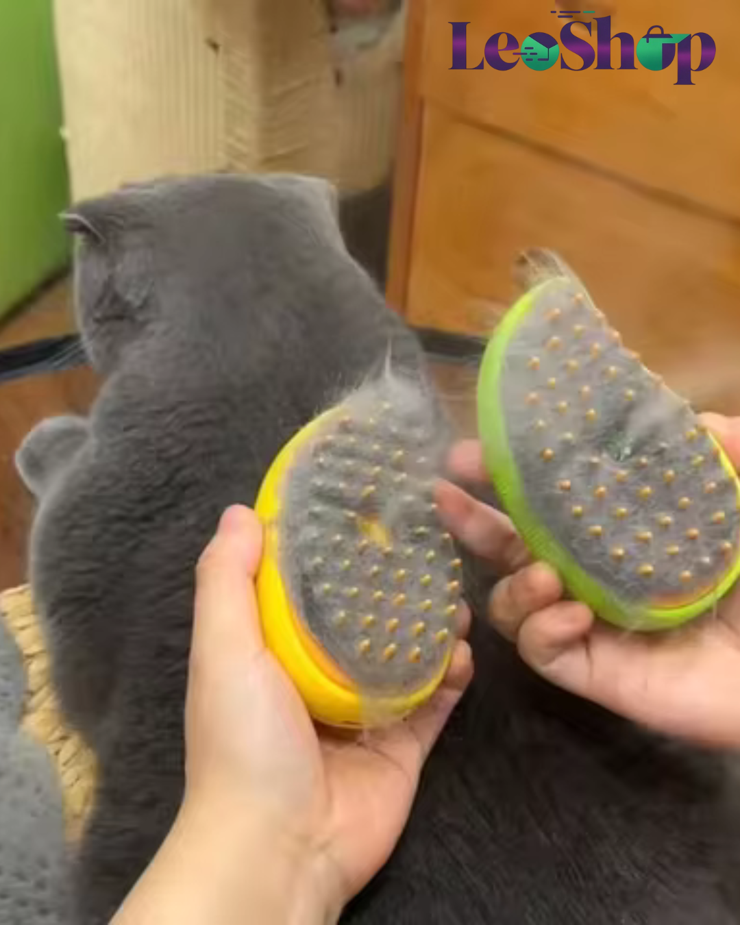 Cepillo a vapor para mascotas 3 en 1